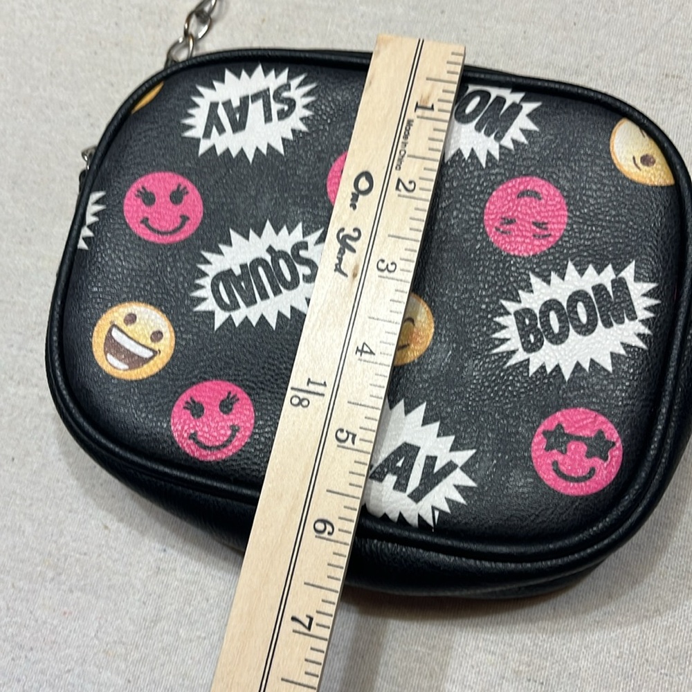 Trendy Emoji Black Crossbody Bag - Picture 12 of 15